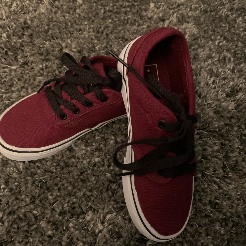 Children’s Burgundy Vans